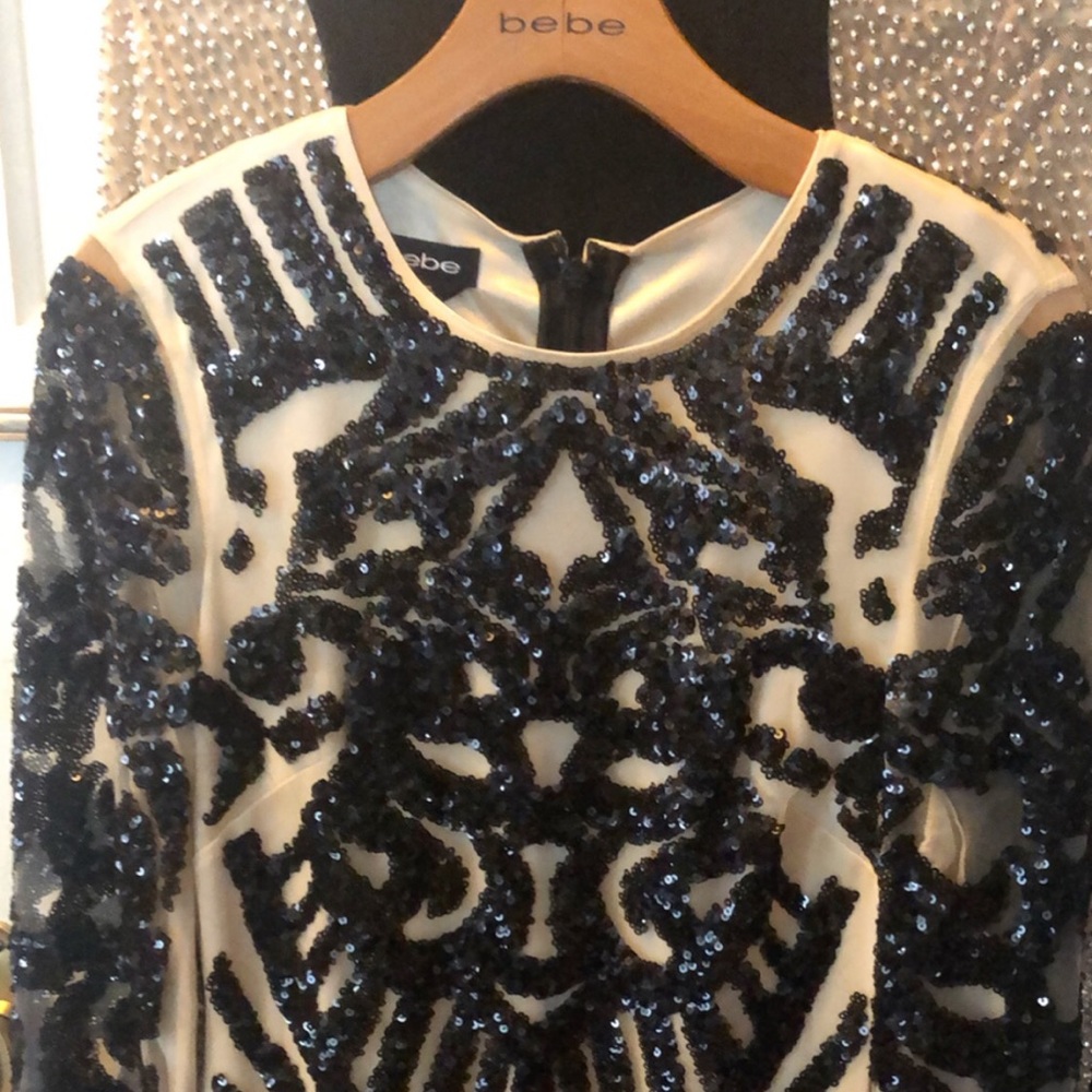 Beautiful Bebe sequenced dress